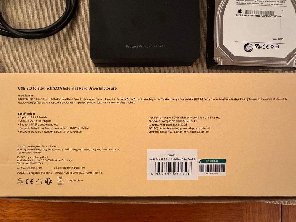 Ugreen HDD Festplattenlaufwerk (Incl Seagate 1TB SATA HDD) | Kaufen auf ...