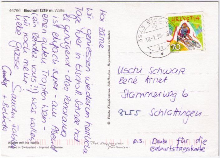 Cartoline postali: Eischoll - 4 Bild AK – Usato da Binningen venduto da Mountainrider 1