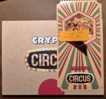 Crypto Stamp Circus, "Der Clown", ROT mit orangem Zirkuszelt