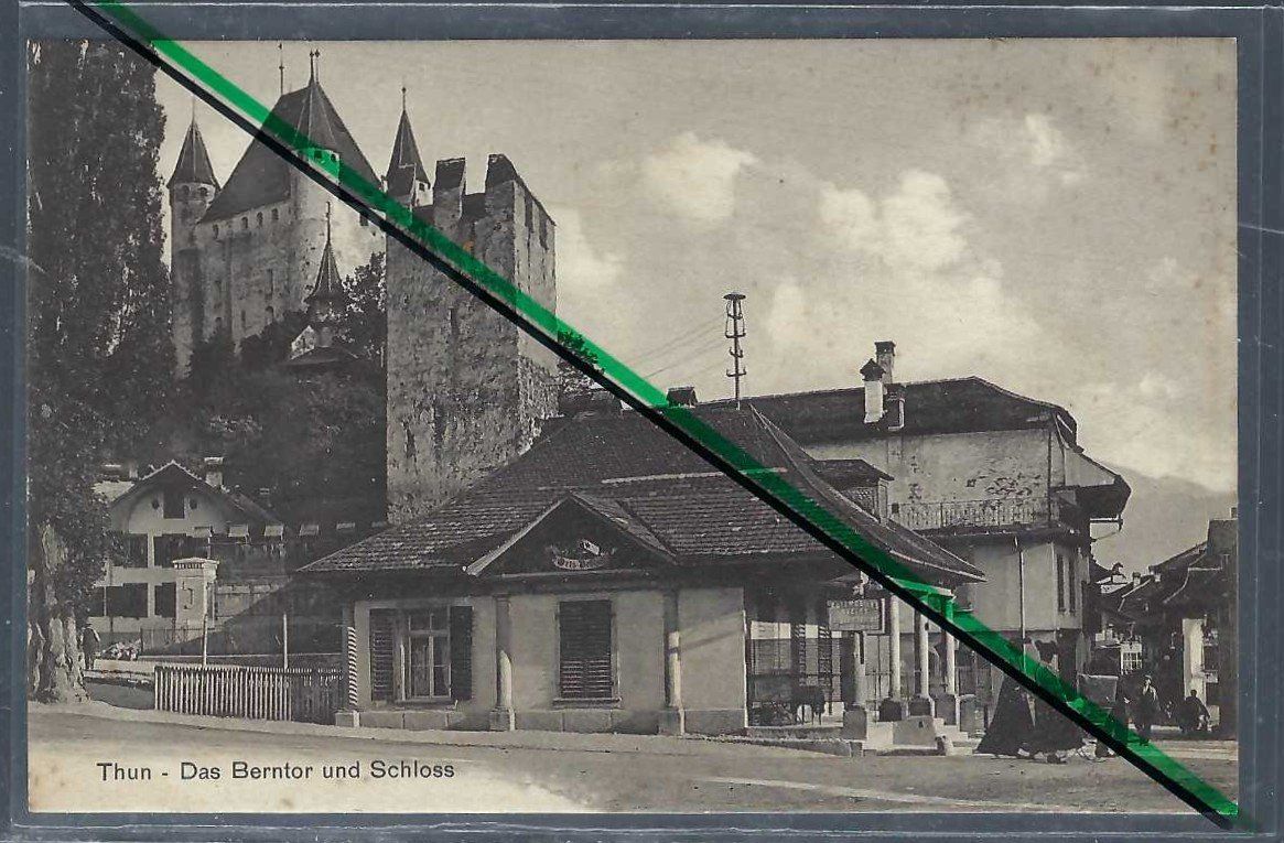 Cartes postales: Thun. Bernertor und Schloss. – D'occasion à Horw par SwissSteamMemories