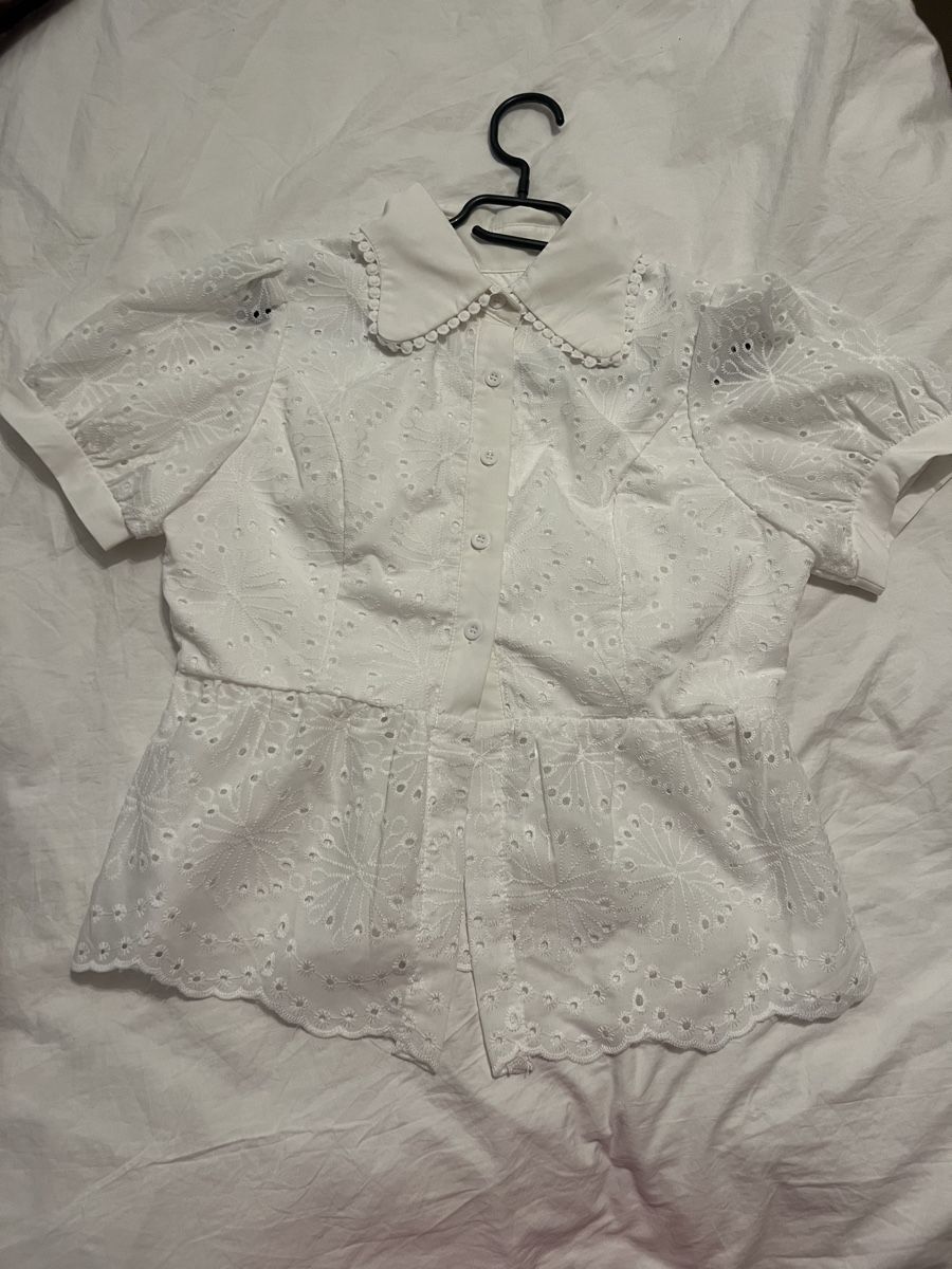Chemisiers: Damen Bluse weiss kurzarm – D'occasion à Zürich par R1908 2