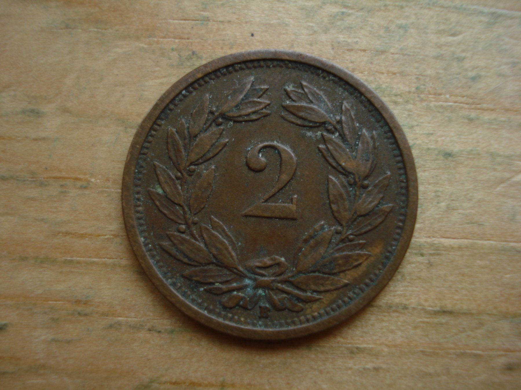 Alle Münzen: (S) 2 Rappen 1920 – Gebraucht aus Erlach von Net-Coins 1
