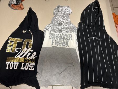 Lotto 3 felpe con cappuccio ragazzo/uomo taglia M - Ottime c