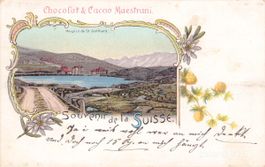 Gotthard // 1900 Litho Chocolat Maestrani Hospice