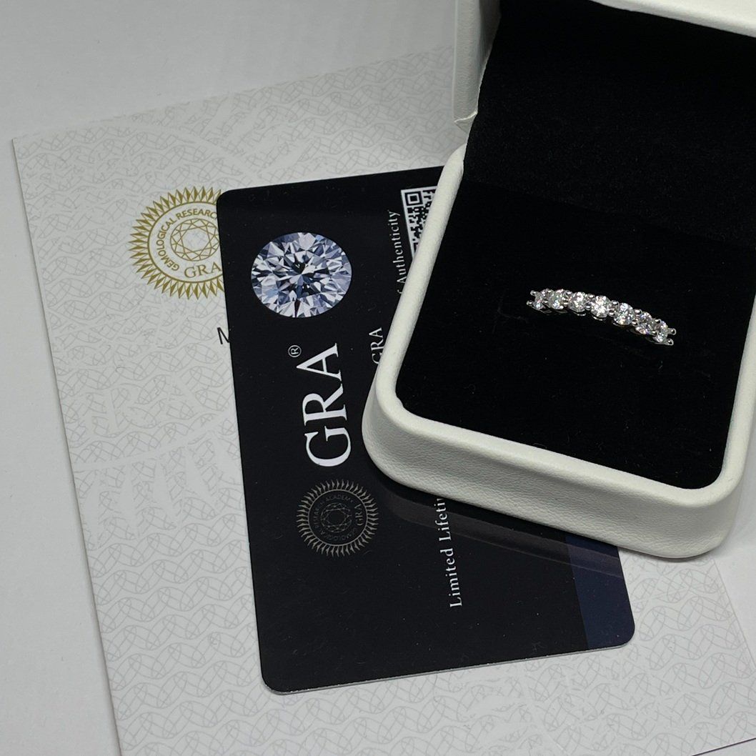 Ringe: Moissanite Ring, Silber 0.7ct - Gr. 54 Zertifikat – Neu (gemäss Beschreibung) aus Thun von Creative-Art-Tess 5