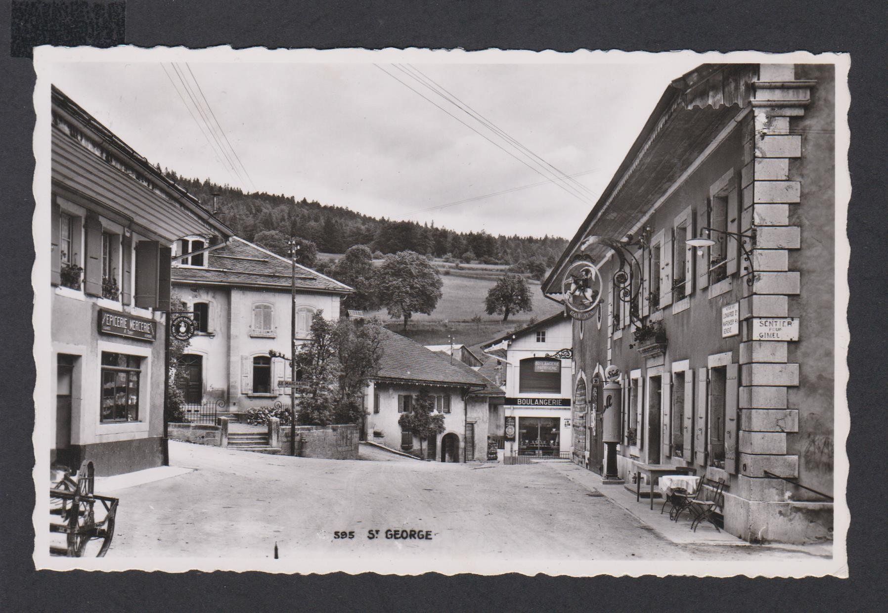 Cartoline postali: St. George  VD   :   alte Ansichtskarte von 1942 – Usato da Vitznau venduto da Ropaku