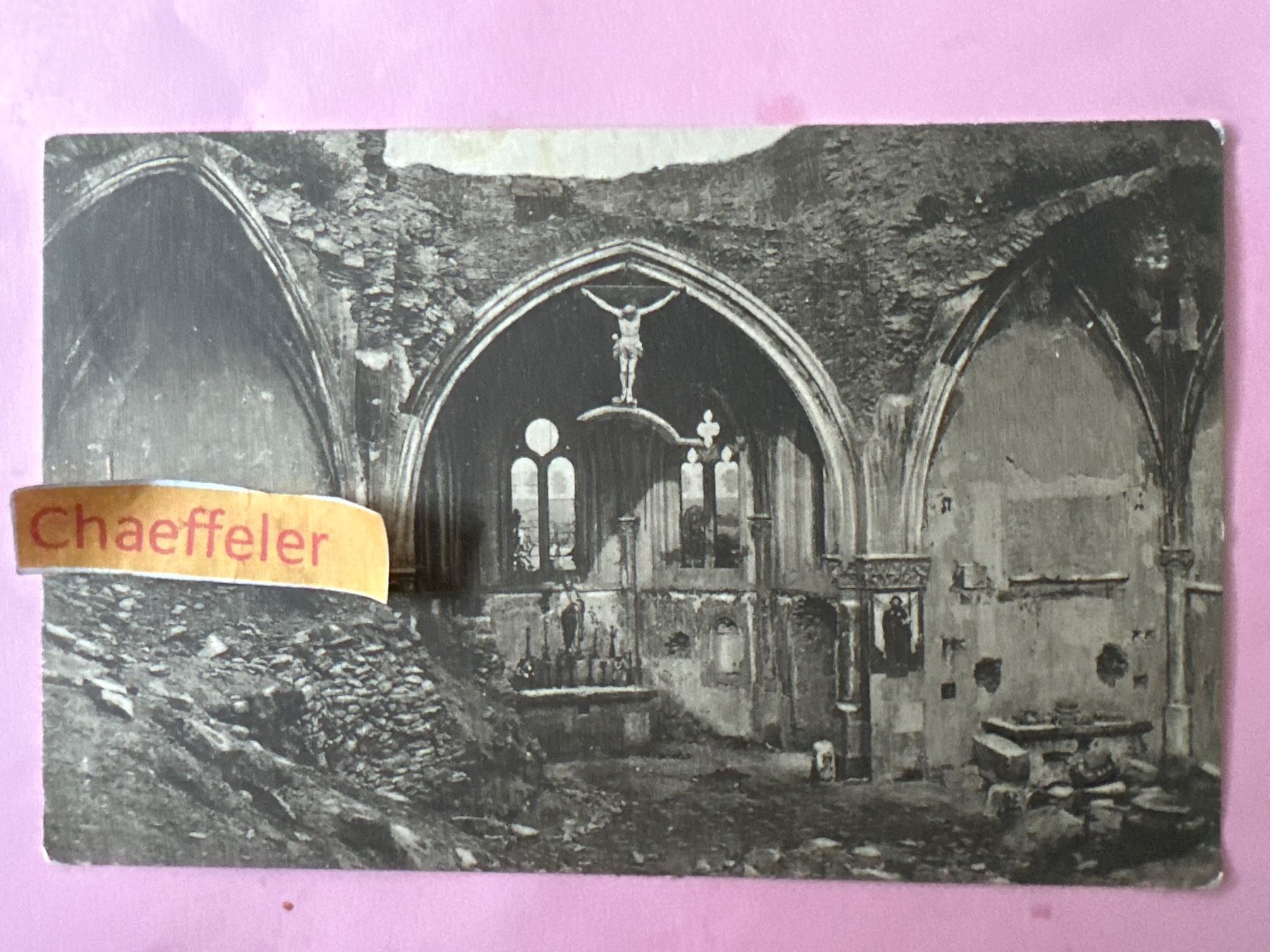 Cartes postales: 1916 Senon  Kirche. Inneres. Feldpost: 13.Res.Div. – D'occasion à Zürich par Chaeffeler