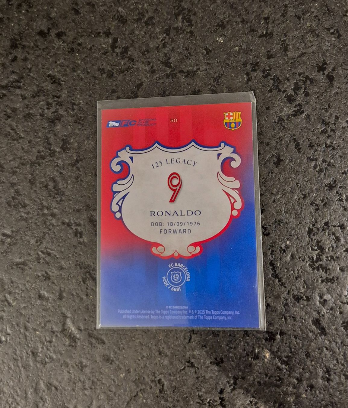 Topps Carte collezionabili: Ronaldo R9 - Barcelona - Topps – Nuovo (secondo la descrizione) da Burg AG venduto da Danoe 1