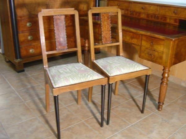 Chaises: 2 Antike Stühle, Jugendstil – D'occasion à Bure par 1319 4