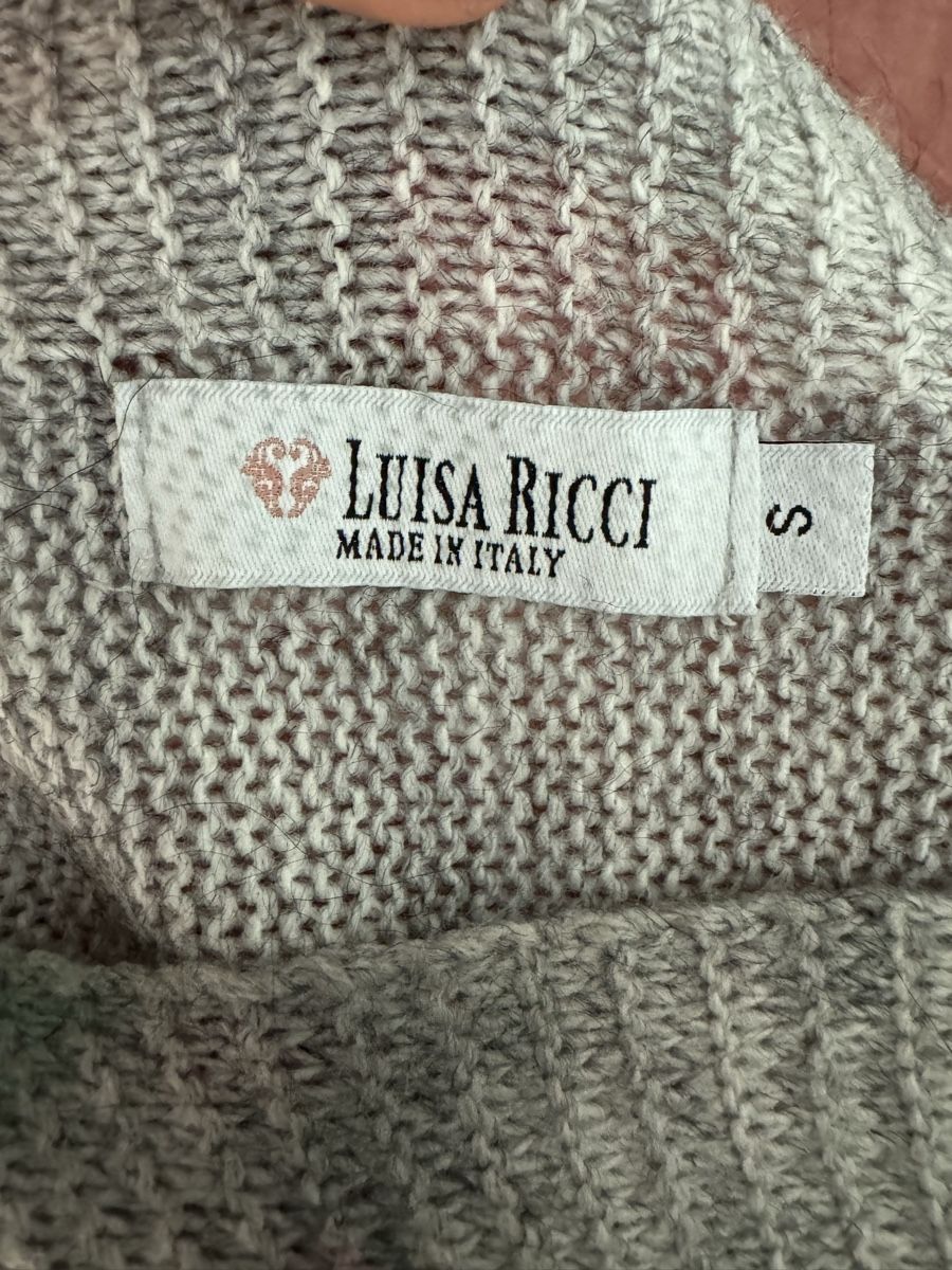 Maglioni & Felpe: Damen Pullover Luisa Ricci Blumenmuster Grau Grösse S – Nuovo (secondo la descrizione) da Olten venduto da bir_k96n 4