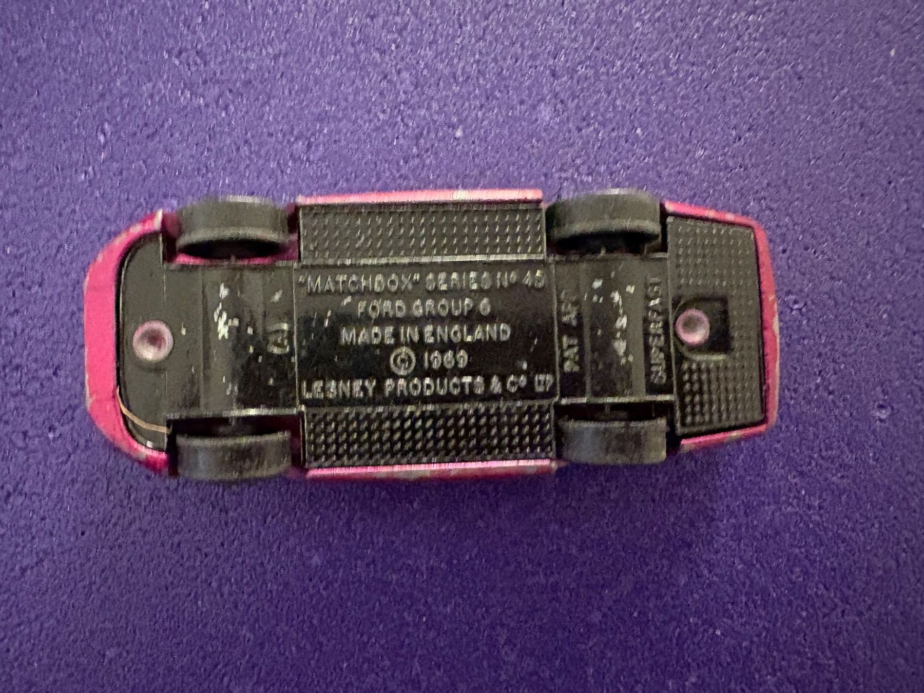 Matchbox Modellini d'auto: Matchbox Series No 45 - Ford Group 6 - 1969 – Usato da Oberwil BL venduto da nefret01 3
