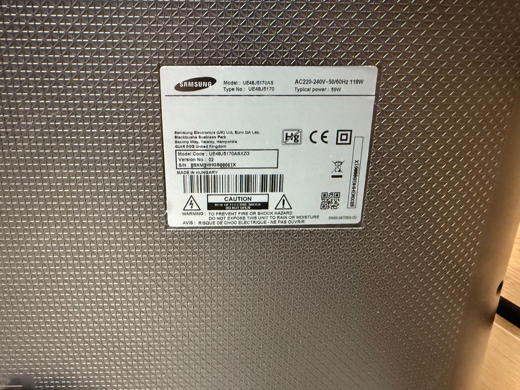 Samsung Appareils TV: Samsung Fernseher 48" – D'occasion à Hausen AG par piccadilly62 1
