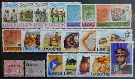 Lesotho Lot mit schönen postfrischen Werten ** Lot I