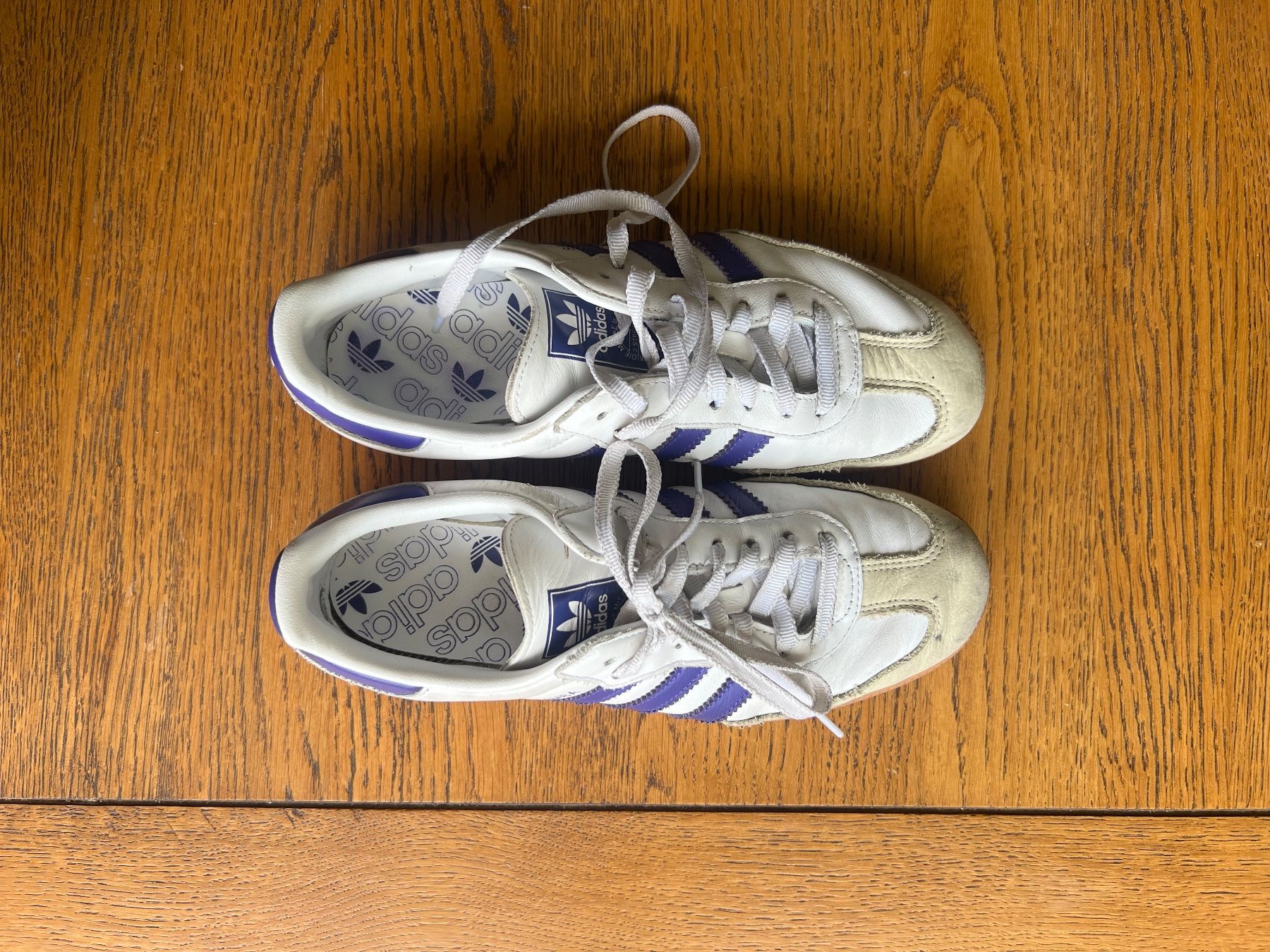 Adidas Herrenschuhe: Adidas Samba Sneakers weiss/blau – Gebraucht aus Zürich von livozh 1