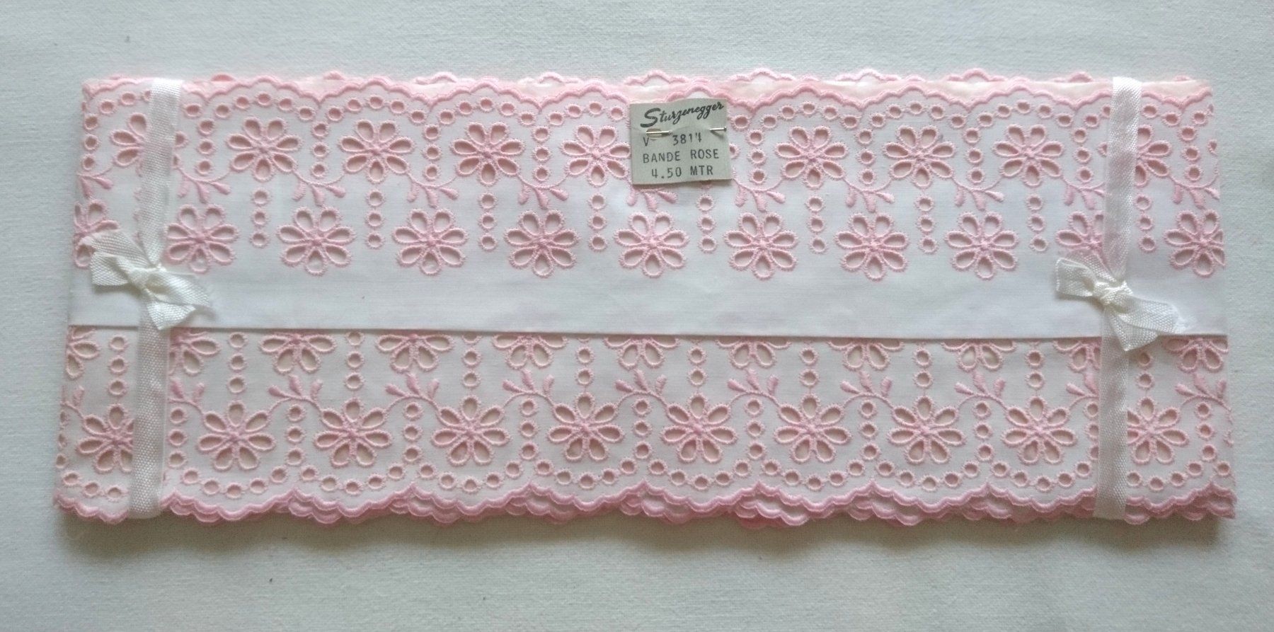 Tessuti: Borte/Spitze, Rosa, 4.5m, Vintage, neu – Nuovo (secondo la descrizione) da Schüpfen venduto da ardiphne