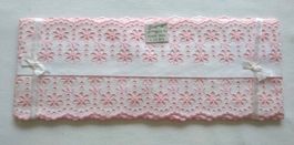 Borte/Spitze, Rosa, 4.5m, Vintage, neu