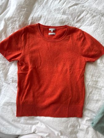 Pull cachemire orange taille M état neuf