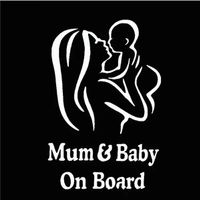 🚗 Mum & Baby On Board – Safety First mit Stil! Silber 💞