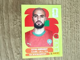Panini FIFA WM 2026 Sticker Sofyan Amrabat MAR 10