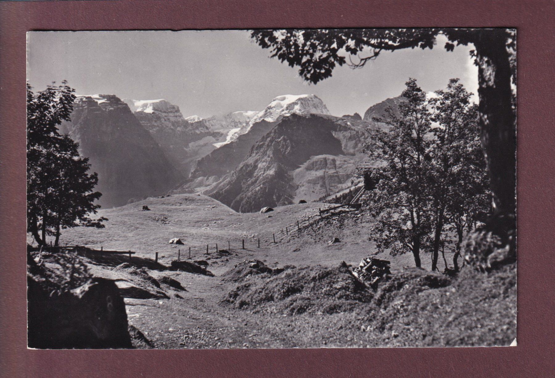 Cartoline postali: BRAUNWALD - Tödi - 1953 – Usato da Pully venduto da nicecards