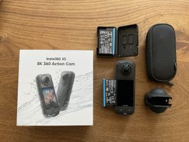 Insta360 X5 Action Cam 8k mit Zubehör gebraucht
