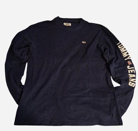 Langarmshirt Tommy Jeans dunkelblau Grösse M gebraucht