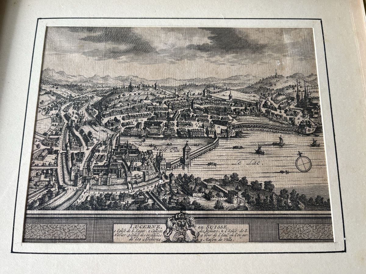 Incisioni: Stich Stadtplan Luzern – Usato da Kriens venduto da burnauc 2