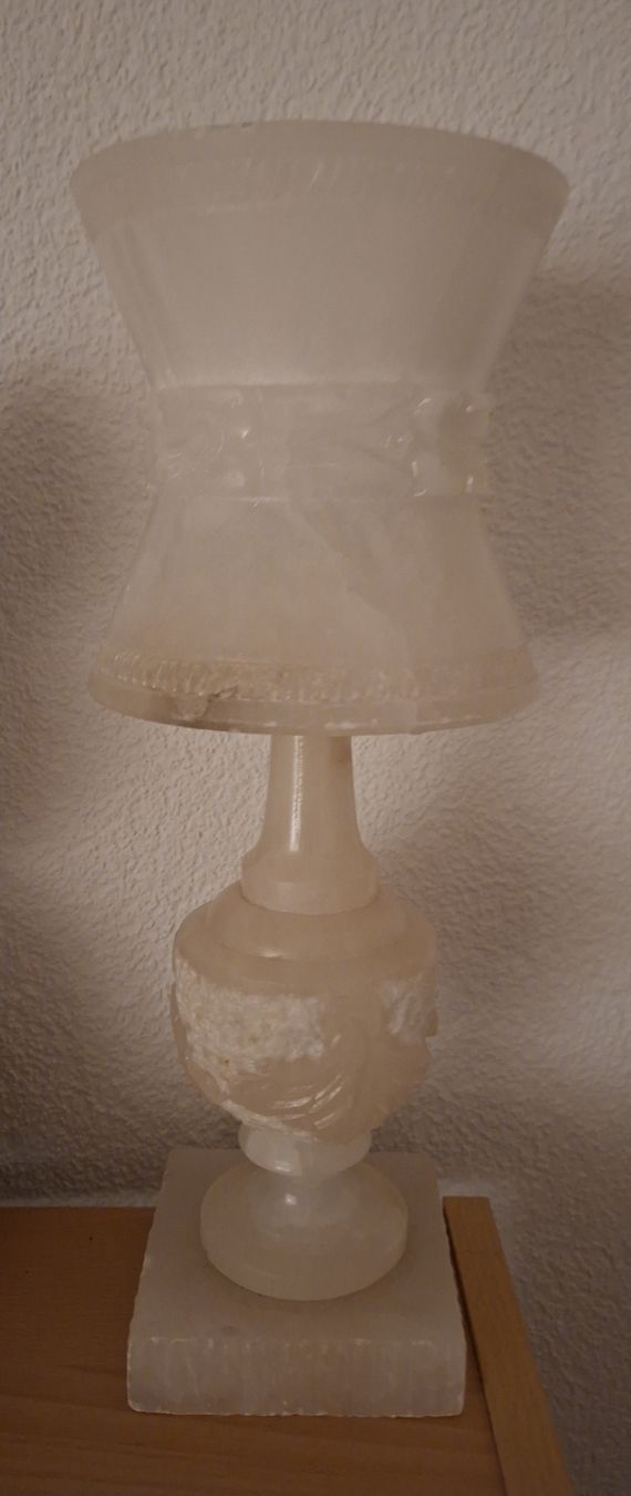 Lampade: Alabaster Lampenpaar 1970er – Usato da Meinisberg venduto da MartinaM1972