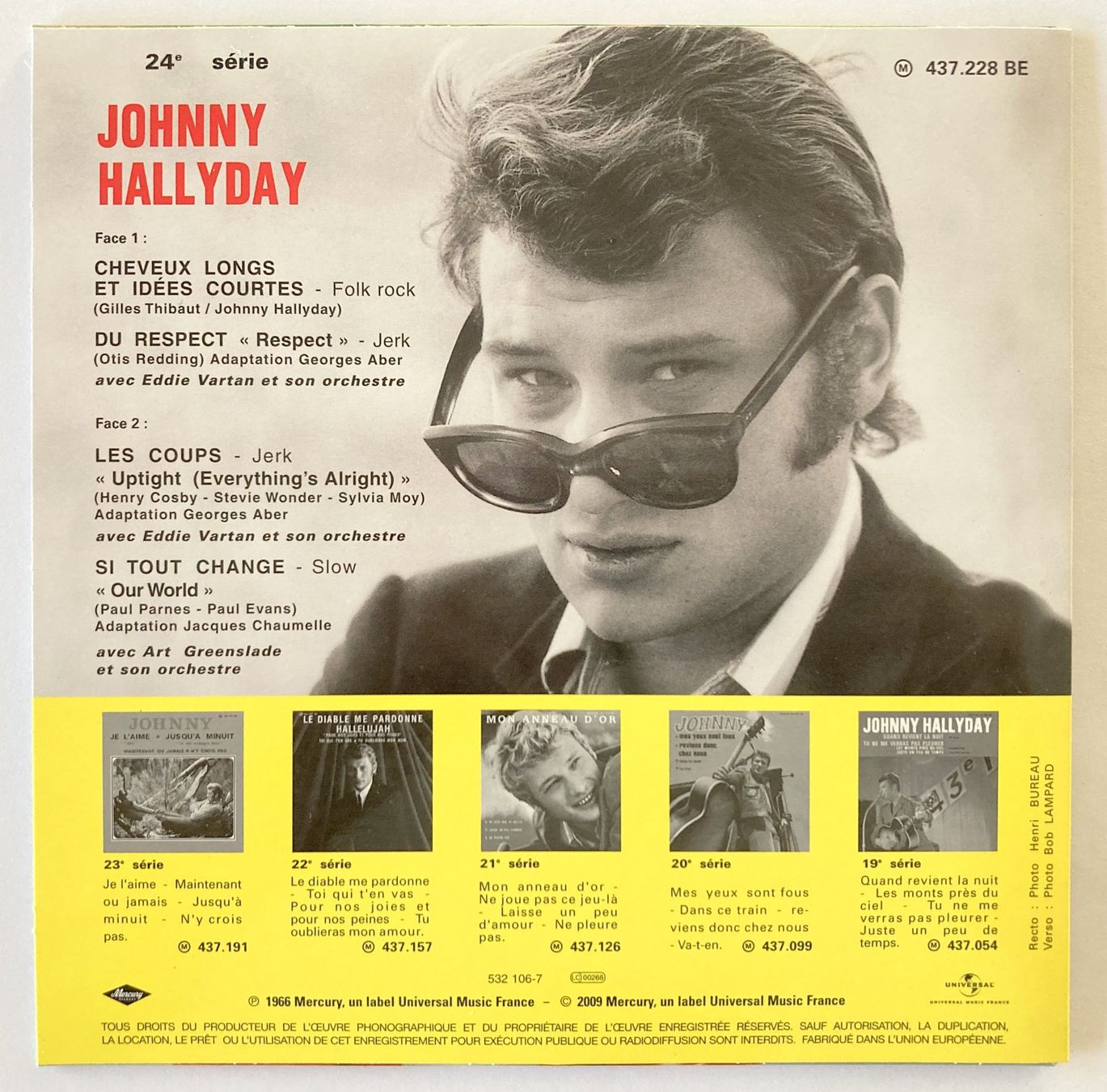 Dischi in vinile: JOHNNY HALLYDAY - CHEVEUX LONGS IDEES COURTES – Usato da Bottens venduto da hotter-than-hell 1