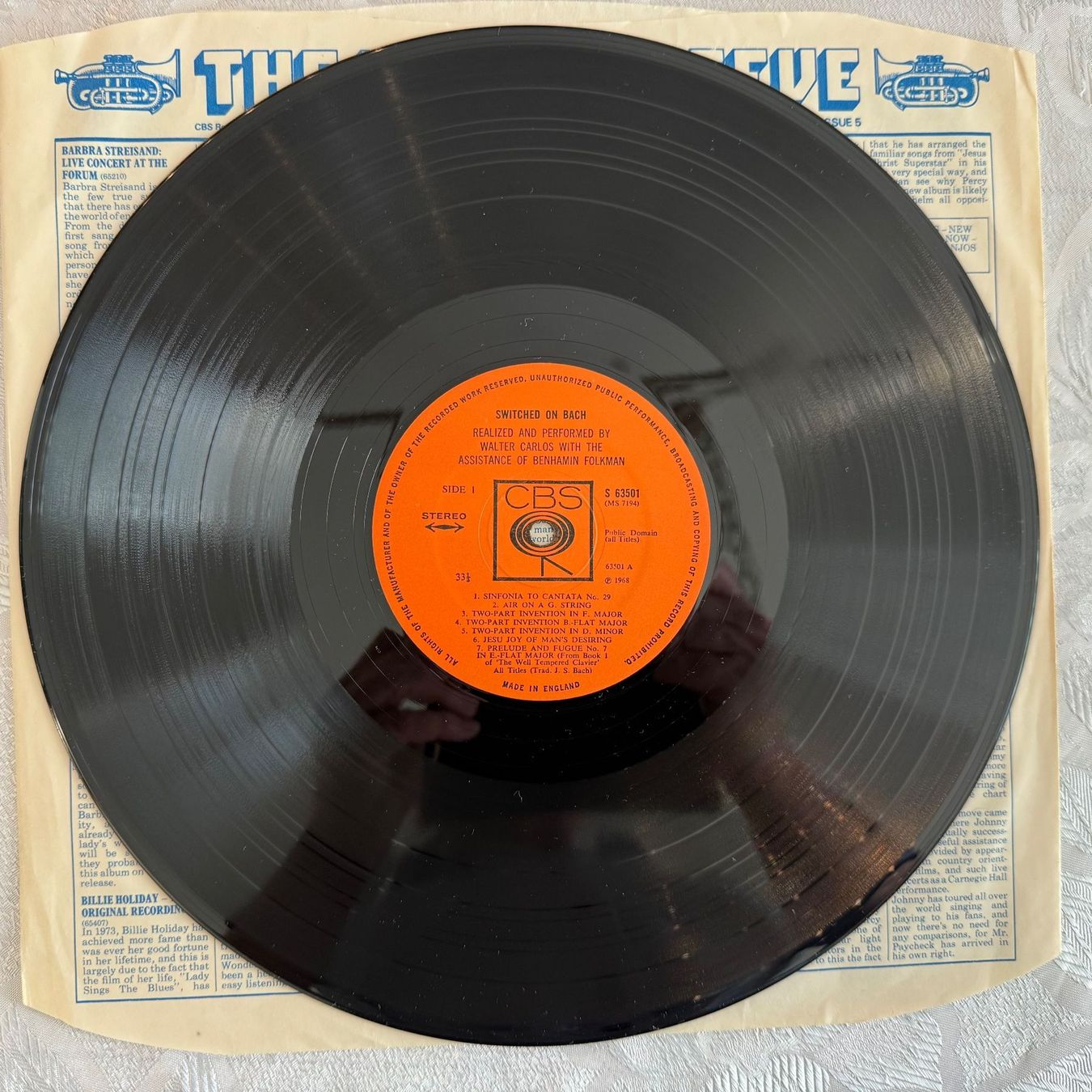 Dischi in vinile: WALTER CARLOS - SWICHED-ON BACH – Usato da Zürich venduto da fehlton 2