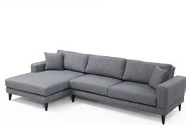 Dunkelgraues Ecksofa Nordic in gutem Zustand