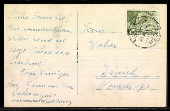 Cartoline postali: AK Engelburg /SG, Ort mit Sonnenberg – Usato da Berlin venduto da bartko-reher 1