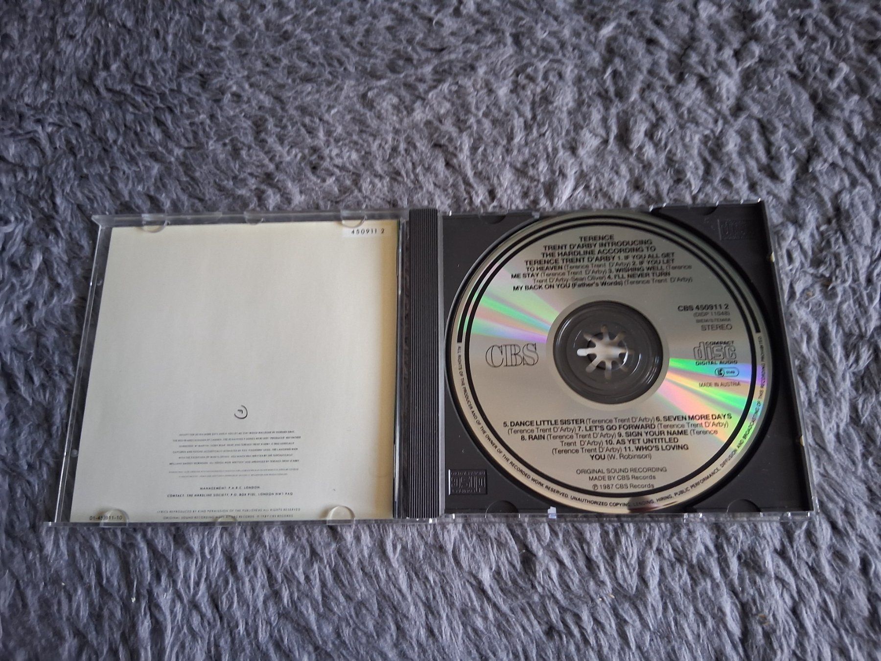 CD: TERENCE TRENT D'ARBY   INTRODUCING THE HARDLINE ACCORDING CD – Usato da Wetzikon ZH venduto da Ramones01 2