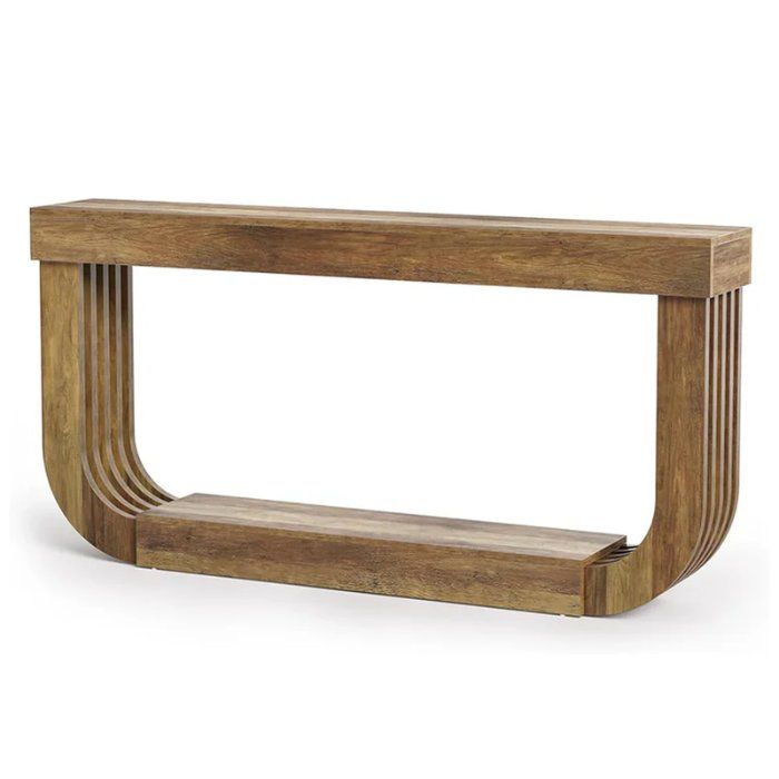 Tavoli: Konsolentisch 180cm 2 Ebenen Holz U-Design – Nuovo e nell'imballaggio originale da Gretzenbach venduto da Genfi-Shop 6