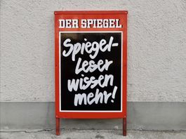ALTES REKLAME BLECHSCHILD DER SPIEGEL
