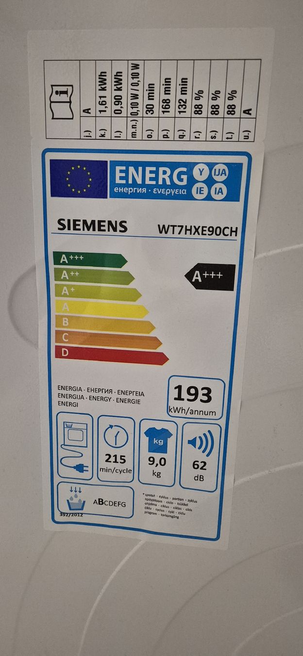 Siemens Asciugatrici: SIMENS Trockner iQ800 – Usato da Wislikofen venduto da MiliKras 1