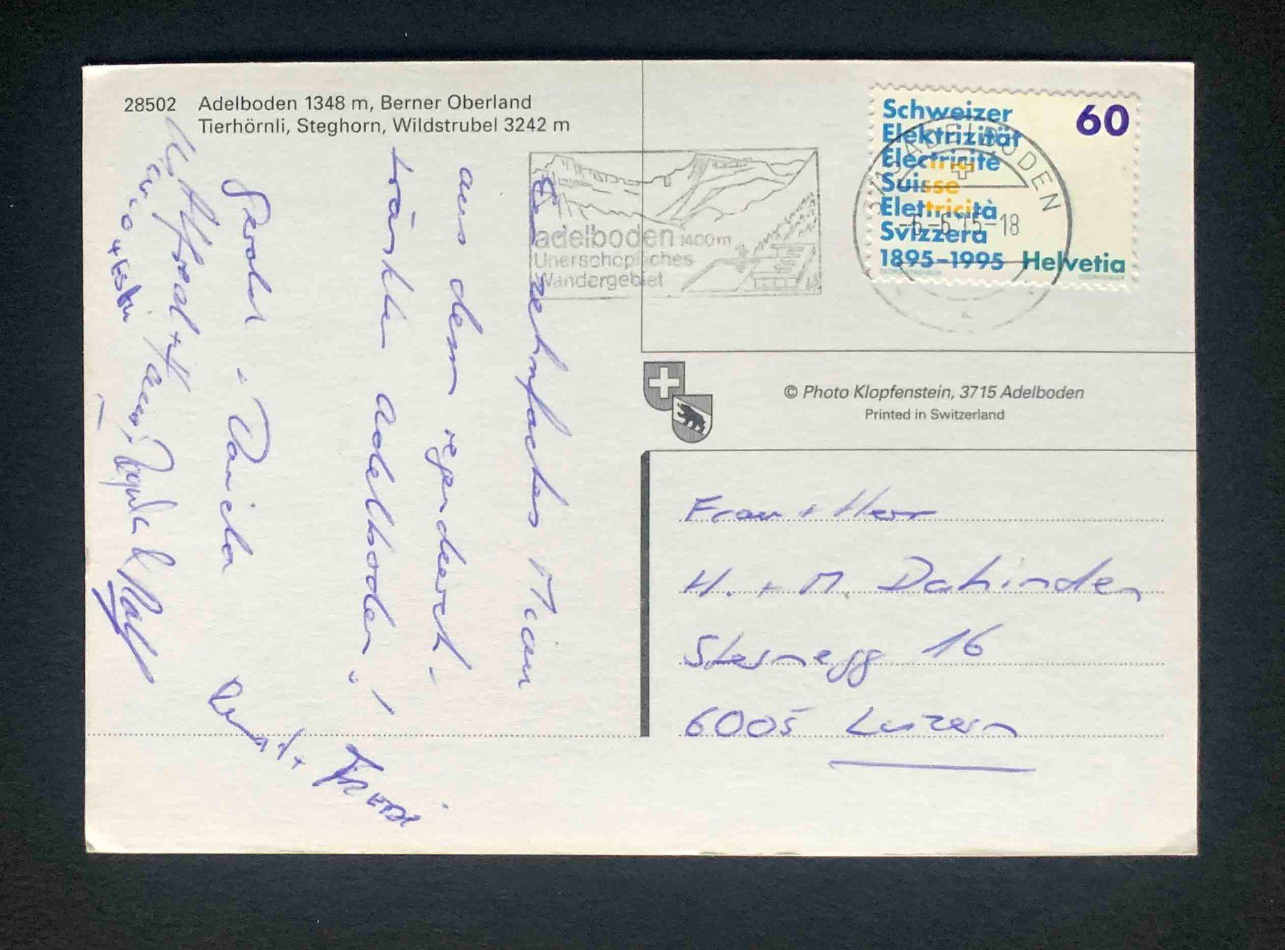 Cartoline postali: AK Adelboden – Usato da Goldau venduto da artelier1 1