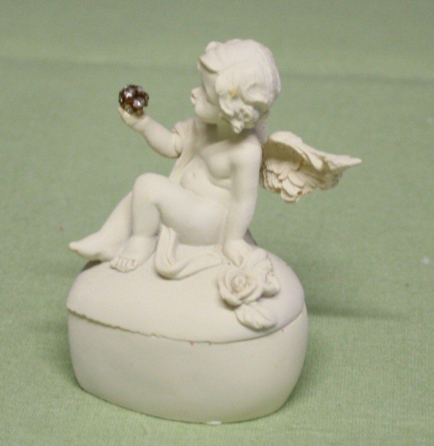 Statuette: Herz - Dose  Engel mit Discokugel – Usato da Flüelen venduto da Alt-und-Neu 1