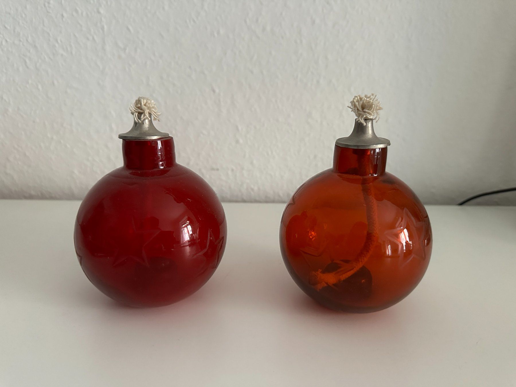 Bougies: 2 rote Glas Öllichter – D'occasion à Zürich par Diazaio