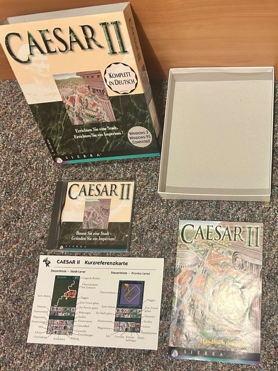 Giochi: Cäsar II - PC Game 1995 - Originalbox – Usato da Brüttisellen venduto da ThommyK