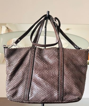 Gianni Chiarini sac à man cuir style serpent