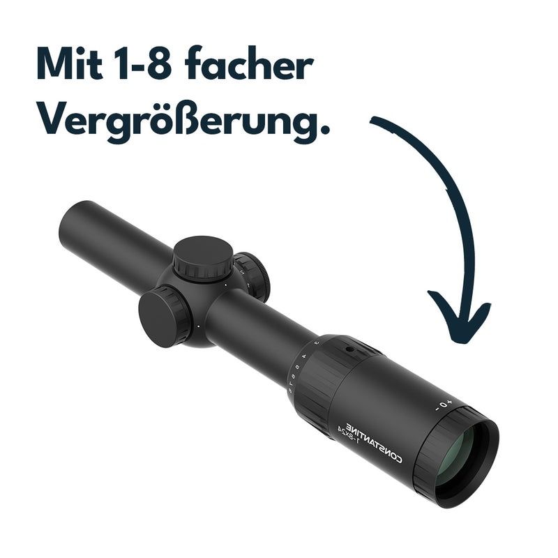 Schweizer Armee Stichwaffen: Zielfernrohr Vector Optics Constantine 1-8x24 FFP RAR – Neu und originalverpackt aus Emmen von Pat-LU 3