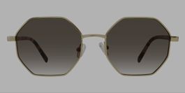 Sonnenbrille Sansibar Gold Metall / Leo Hexagon neu mit Etui