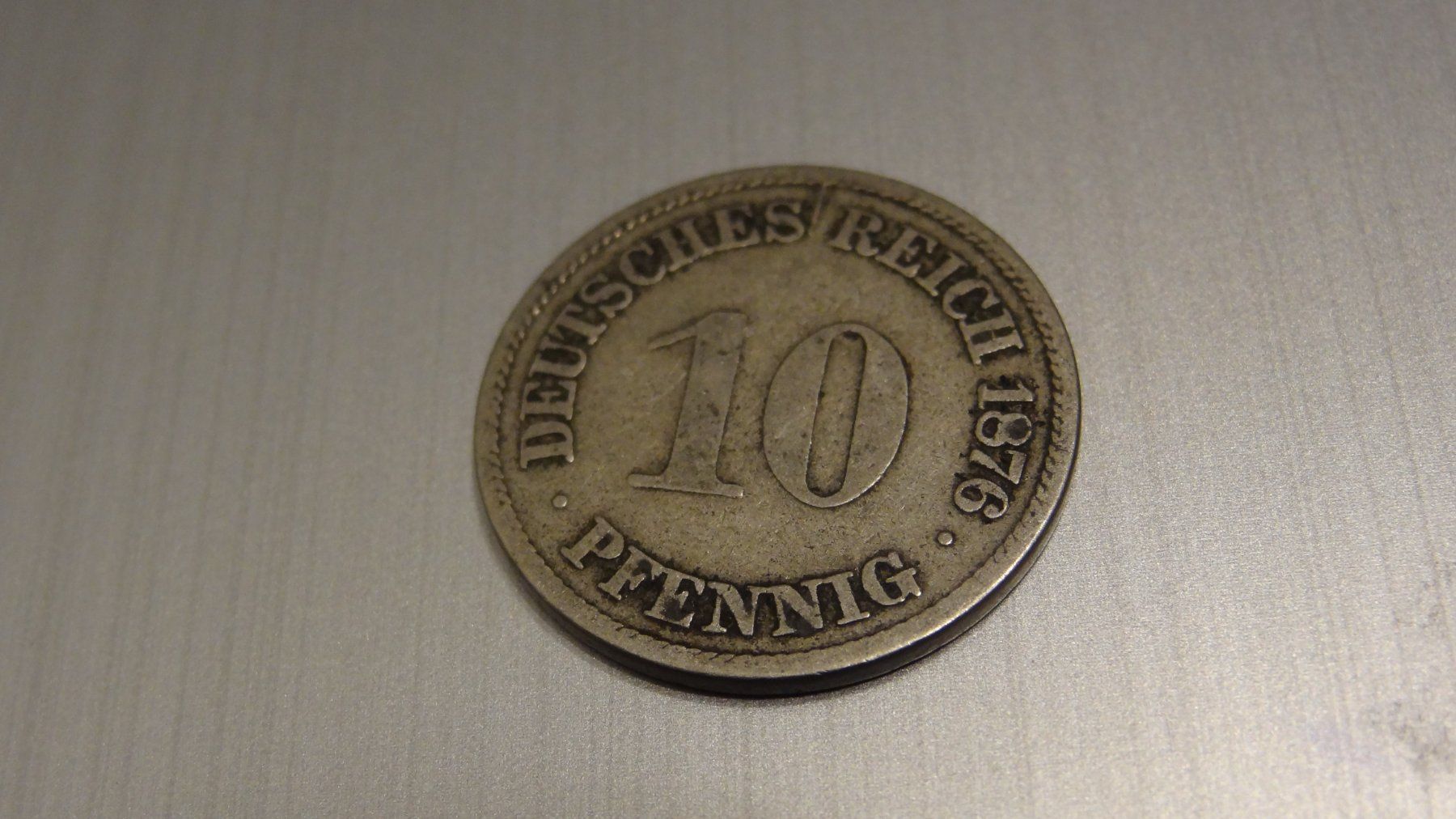 Alle Münzen: 1876 Deutsches Reich 10 Pfennig – Gebraucht aus Olten von pechsisa1