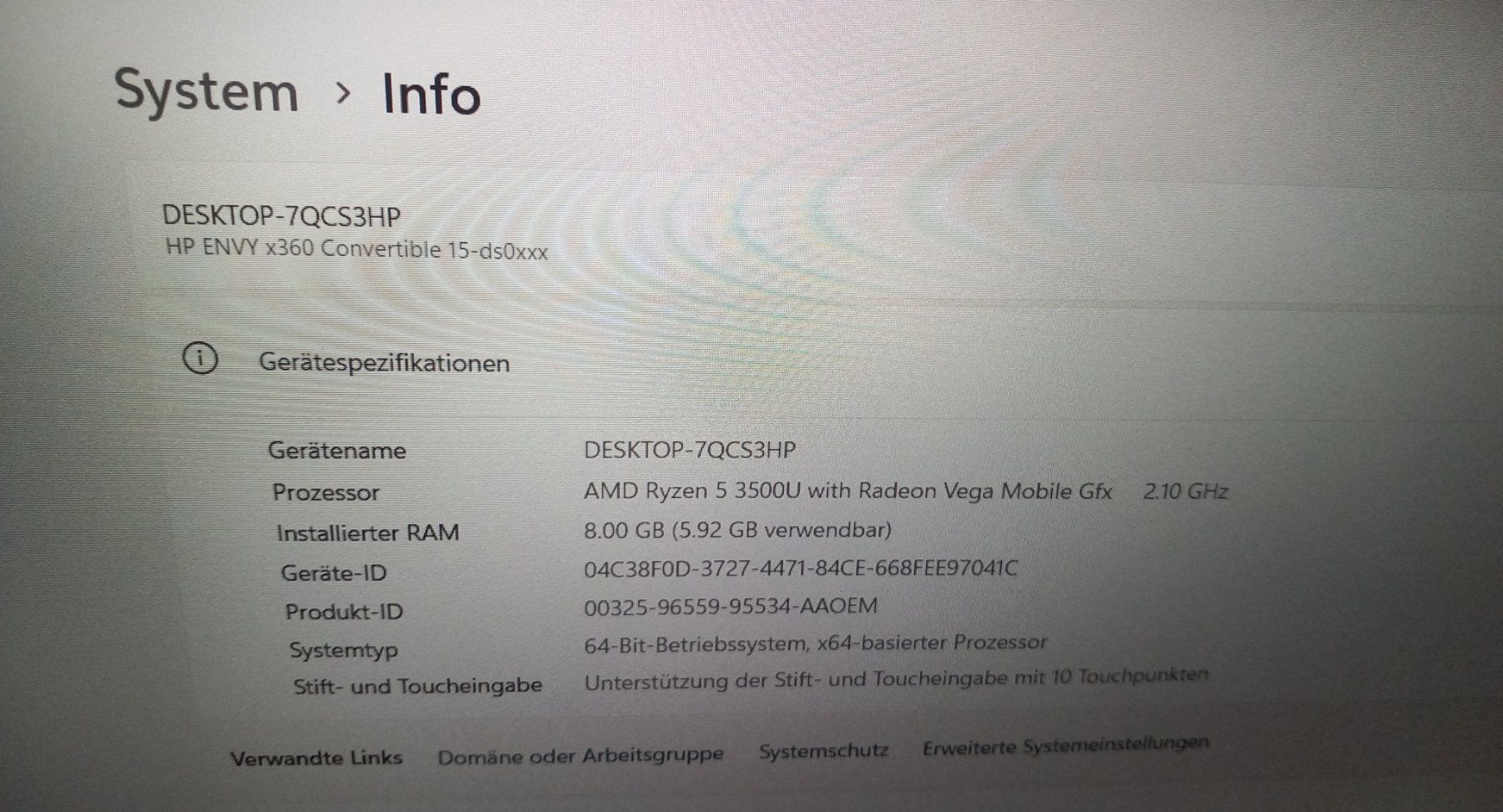 Hewlett Packard Notebooks: Notebook: HP ENVY x360 Convertible – Gebraucht aus Unterägeri von ell_trg5 5