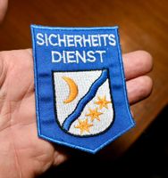 VINTAGE Sicherheitsdienst "Unbekannt" PATCH badge AUFNÄHER