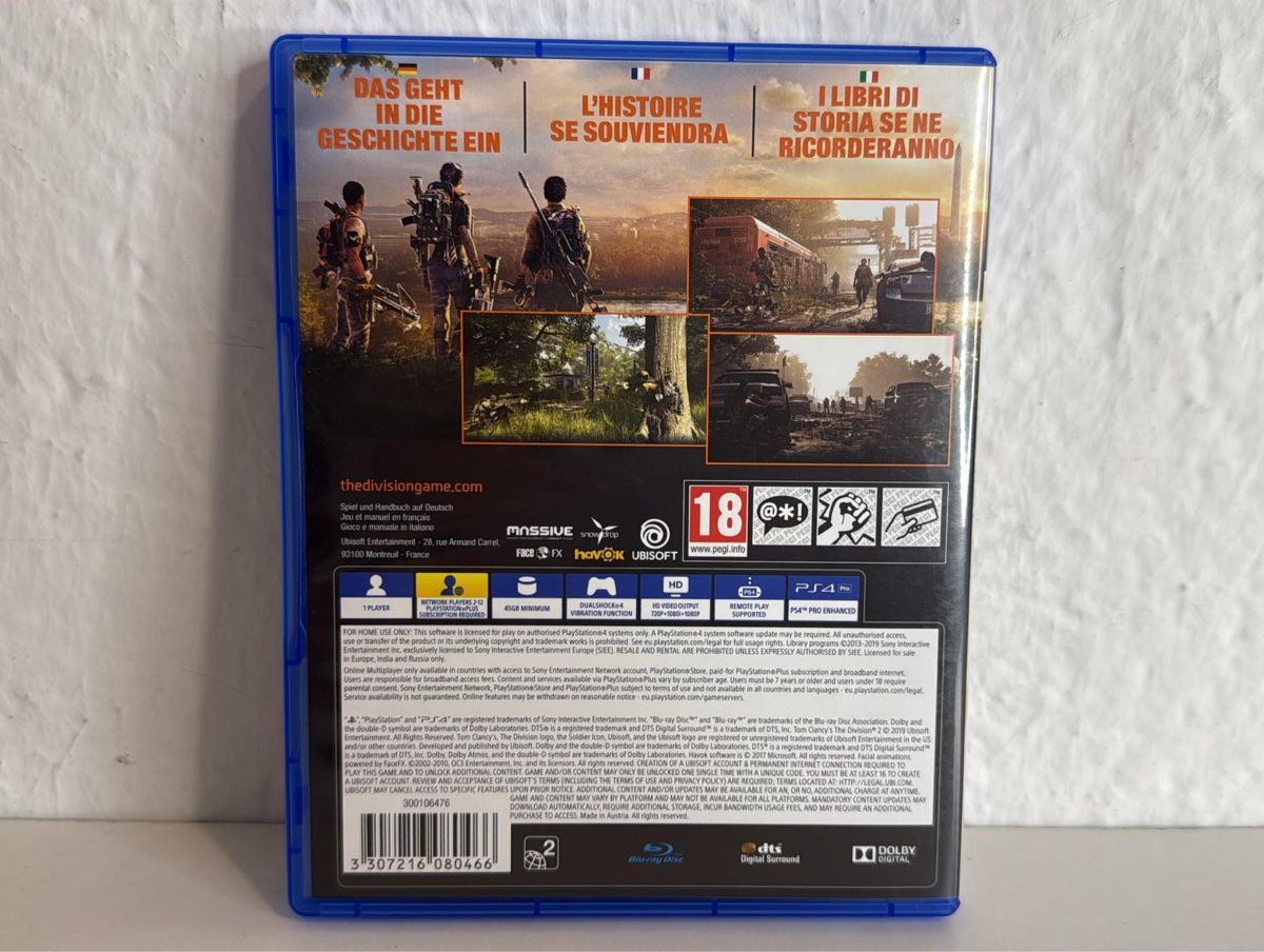 Sony Giochi: Tom Clancy's The Division 2 - PS4/PS5 Action Game – Usato da Ehrendingen venduto da bubulence 1