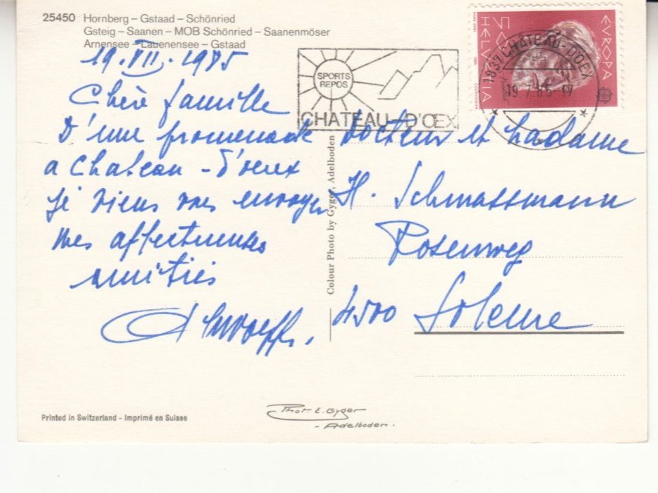 Cartoline postali: Saanenland 1985 – Nuovo (secondo la descrizione) da Bürglen TG venduto da StampGraf 1