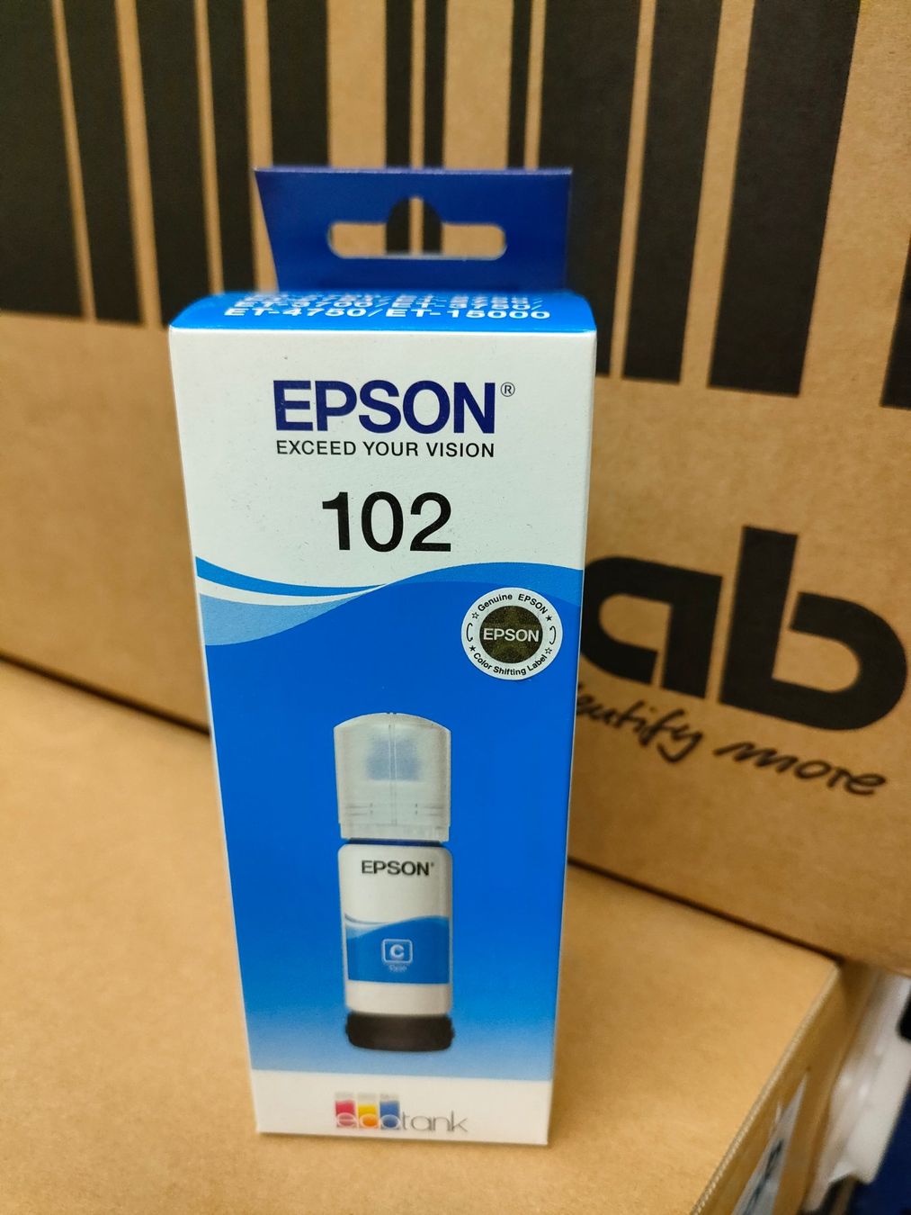 Epson Cartucce per stampanti & toner: Epson Tinte 102 Cyan – Nuovo e nell'imballaggio originale da Schongau venduto da inf_d8qn