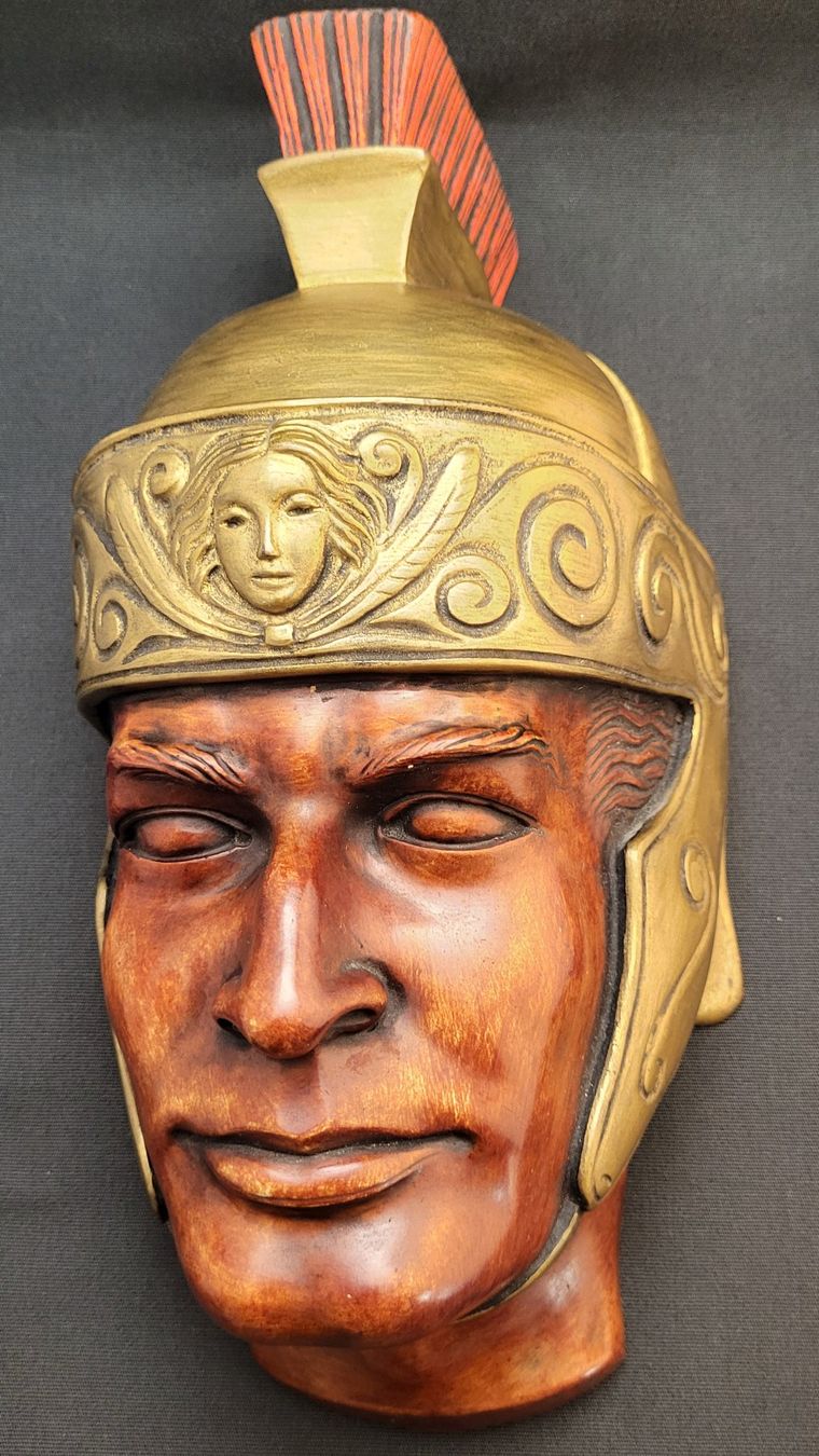 Statuette: Achatit-Wandmaske nach BEN HUR – Usato da Basel venduto da spinne02